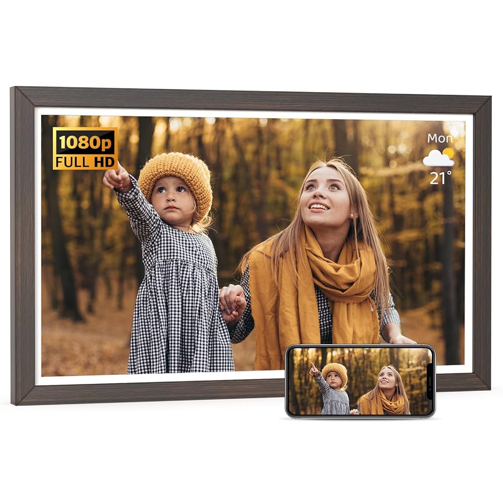 プレーヤー Digital Photo Frame Amazon.com : Dual-WiFi 21.5-inch Digital Photo Frame